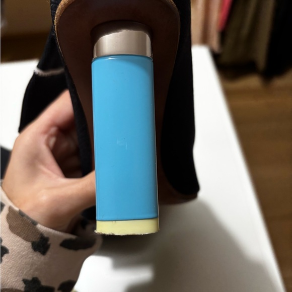 Vetements Black Sock Heels with Vibrant Blue Stiletto - Picture 7 of 11